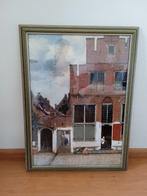 Mooie ingelijste poster van het straatje van Vermeer, Ophalen