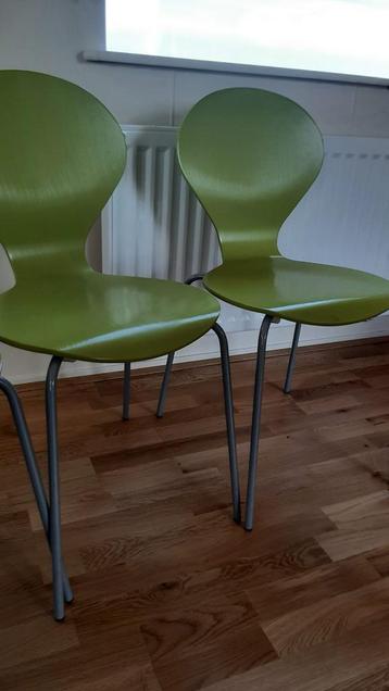 Groene Stoelen - Set van 4 beschikbaar voor biedingen