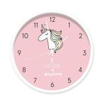 Kinderklok Wandklok Klok Eenhoorn Hoofd Roze Dutch Sprinkles, Info@dutchsprinkles.nl, Ophalen of Verzenden, Dutch Sprinkles, Klok