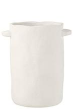 Bloempot / vaas cement J-Line, Ophalen, Steen, Wit, Nieuw