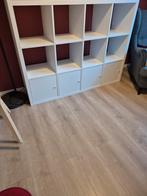 3x4 witte ikea vakjeskast (kallax) inclusief 4 deurtjes, Ophalen, Met deur(en), 50 tot 100 cm, Zo goed als nieuw