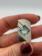 Z695 Prachtige zilveren bicolor hanger toermalijn, Overige voorstellingen, Ophalen of Verzenden, X, Met edelsteen