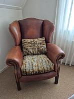 Prachtige leren fauteuil, Ophalen, Gebruikt, Klassiek, 75 tot 100 cm