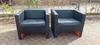 2x fauteuil davos van viccarbe zwart, Huis en Inrichting, Ophalen, Zo goed als nieuw, 50 tot 75 cm, Leer