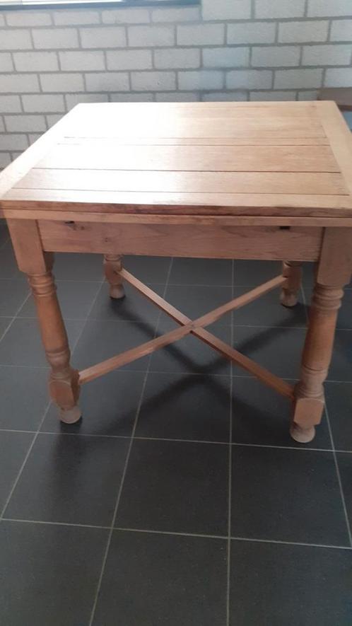 Uitschuifbare  eettafel, Huis en Inrichting, Tafels | Eettafels, 50 tot 100 cm, Vijf personen of meer, Rechthoekig, Ophalen