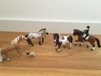4 Speelgoedpaarden en een hondje Schleich, Ophalen of Verzenden, Nieuw, Jongen of Meisje