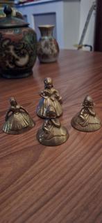 Bronzen Belletjes - Vrouwenfiguren 4x, Antiek en Kunst, Ophalen of Verzenden, Brons