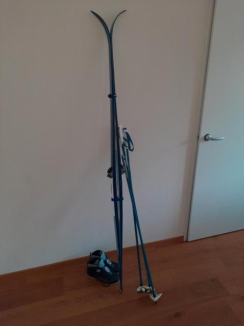Complete Langlaufset van Fischer + Stokken en Schoenen, Sport en Fitness, Skiën en Langlaufen, Zo goed als nieuw, Ski's, Langlaufen
