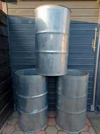 200L Gegalvaniseerd Vat Stookton Vuurton Brandton Vuurkorf, Ophalen of Verzenden, Gebruikt, Vuurton