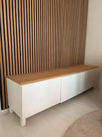 IKEA Besta kast + eiken toppaneel, Ophalen, 150 tot 200 cm, Zo goed als nieuw, Minder dan 100 cm