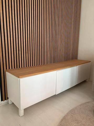 IKEA Besta kast + eiken toppaneel beschikbaar voor biedingen