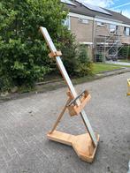 Handgemaakte verrijdbare Schilderstatief / Schildersezel, Ophalen, Gebruikt
