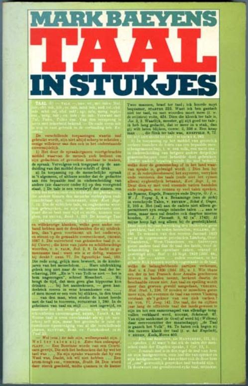 Taal in stukjes - Mark Baeyens, Boeken, Literatuur, Zo goed als nieuw, België, Ophalen of Verzenden