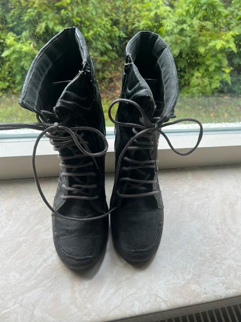Mustang Enkellaarsjes mt 44, Kleding | Dames, Schoenen, Gedragen, Lage of Enkellaarzen, Blauw, Verzenden