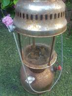Doorleefde Tower druklamp met mooie roestsluier (Brocante), Ophalen of Verzenden