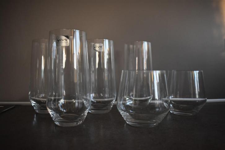 VIVO villeroy en boch glazen 5 X longdrink 5 EURO PER STUK, Verzamelen, Glas en Borrelglaasjes, Gebruikt, Overige typen, Ophalen of Verzenden