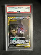 Gengar & Mimikyu GX Chinese 163/150 - CSM2b | PSA 10, Hobby en Vrije tijd, Verzamelkaartspellen | Pokémon, Verzenden, Nieuw, Losse kaart