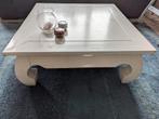 Witte Opiumtafel / Salontafel 80x80 - Gebruikssporen, Ophalen, Gebruikt, 50 tot 100 cm, Vierkant