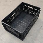 100 zwarte klapkratten 60x40x24, Doe-het-zelf en Verbouw, Kratten en Dozen, Ophalen, Gebruikt, 40 tot 60 cm, Opvouwbaar