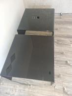Hoogglans glazen tafeltjes - set van 2, 50 tot 100 cm, Vierkant, Modern, Minder dan 50 cm