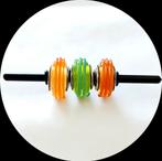 Pandora murano Oranje en Groene Linten 790615 en 79061, Ophalen of Verzenden, Zo goed als nieuw, Glas of Kristal, Pandora