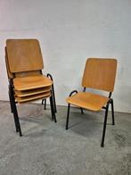 Stapelbare stoelen, Huis en Inrichting, Stoelen, Ophalen, Gebruikt, Bruin, Vijf, Zes of meer stoelen
