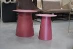 Hippe ronde salontafels bijzettafel metaal roze blauw, Ophalen of Verzenden, Nieuw