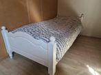 Eenpersoonsbed wit met Auping spiraal, Huis en Inrichting, Slaapkamer | Bedden, 90 cm, Gebruikt, Eenpersoons, Wit