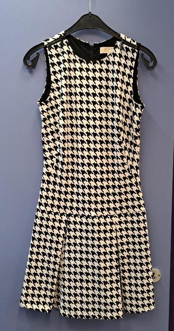 Michael Kors jurk zwart wit pied de poule print XS-S 45732 beschikbaar voor biedingen