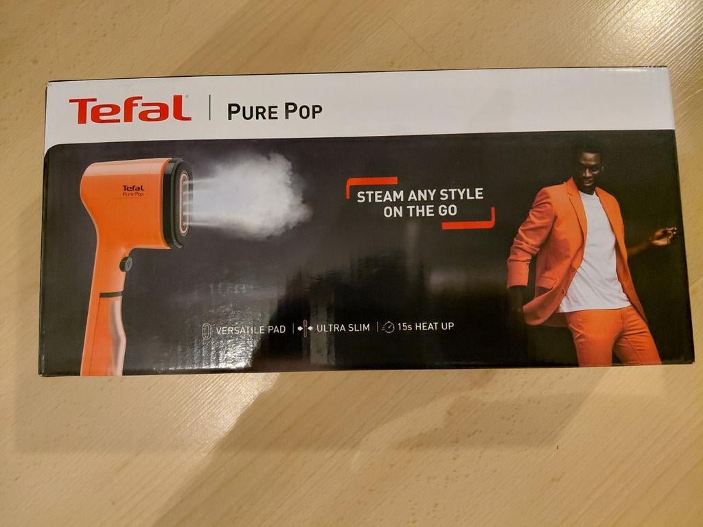 Tefal Pure Pop Kledingstomer - Nieuw, Witgoed en Apparatuur, Stoomapparaten, Ophalen of Verzenden, Nieuw, Kledingstomer