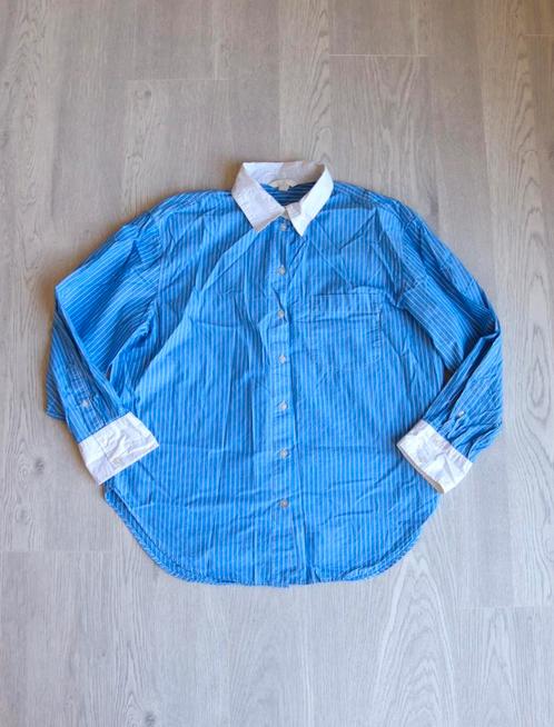 H&M dames blauw overhemd maat M, Kleding | Dames, Blouses en Tunieken, Gedragen, Blauw, Ophalen of Verzenden