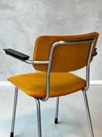 Gispen 1235 eettafelstoelen 7x vintage stoelen prijs p/stuk, Metaal, Gebruikt, Overige kleuren, Vintage