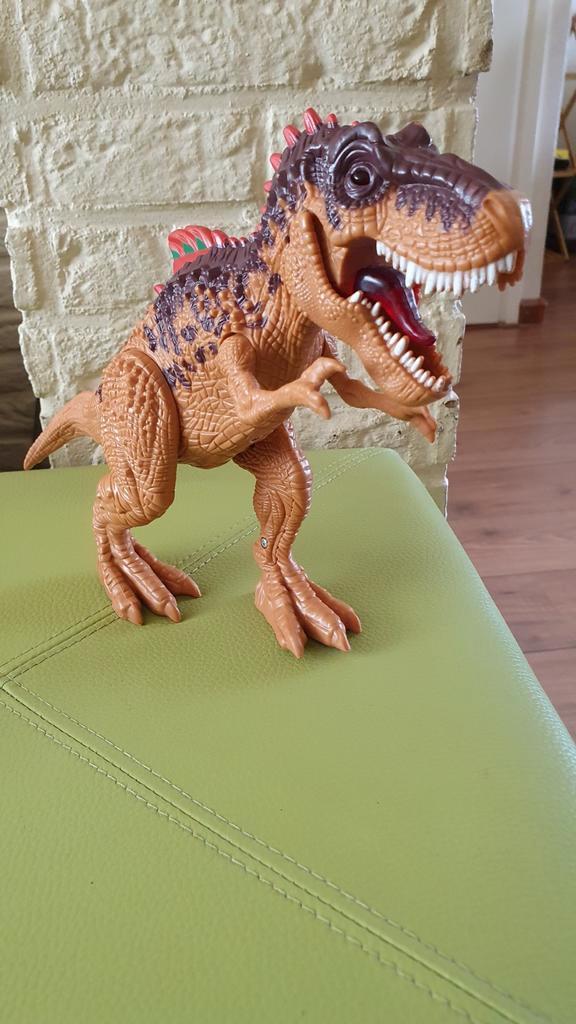 Dinosaurus,  dino, met licht en geluid., Verzamelen, Dierenverzamelingen, Zo goed als nieuw, Beeldje of Figuurtje, Ophalen of Verzenden