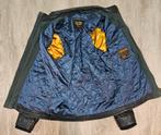 PME Legend donkerblauwe leren jas met windvangers (M) zgan, Kleding | Heren, Ophalen of Verzenden, Zo goed als nieuw, Nvt, Pme Legend