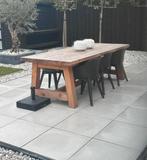 Tuinset: grote douglas tafel met 6 stoelen, Ophalen, Zo goed als nieuw, Hout