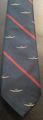 Vliegtuigen stropdas met rode strepen, Ophalen of Verzenden, Nieuw, Blauw