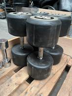 2 x 48 kg rubberen dumbells dumbell set gewichten, Sport en Fitness, Fitnessmaterialen, Ophalen, Dumbbell, Gebruikt, Fitness world