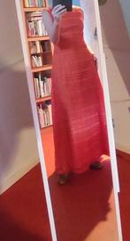 Prachtige galajurk. Een keer gedragen voor trouwerij, Maat 38/40 (M), Galajurk, Oranje, Ophalen of Verzenden