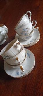 Antiek Jebonro theeservies, 11 kop en 12 schotels, suikerpot, Ophalen of Verzenden