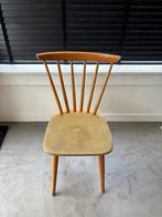 Vintage houten eetkamerstoel — midcentury stijl, Ophalen, Gebruikt, Overige kleuren, Hout