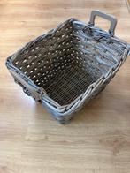 Rotan rieten mand brocant - 45 x 39 x 34, Ophalen of Verzenden, Zo goed als nieuw, Rechthoekig, Riet