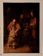 Rembrandt: De verloren zoon, geschilderde replica, Antiek en Kunst, Verzenden