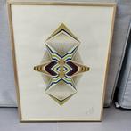 Tekening abstract, titel 'Boeddha', Ophalen