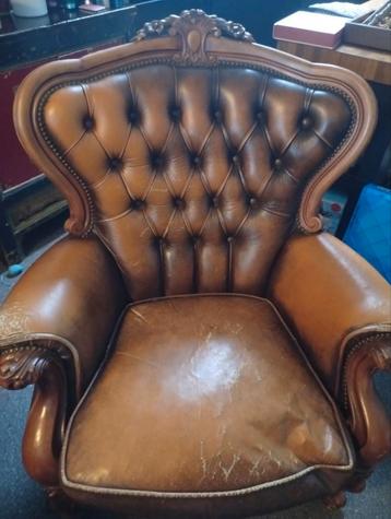 Oorfauteuil Chesterfield Stijl beschikbaar voor biedingen