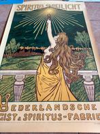 Vintage Spiritus Gloeilicht Affiche, Verzenden, A1 t/m A3, Overige onderwerpen