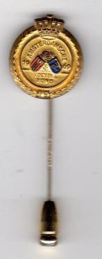 Speldje AMSTERDAMSE VOETBALBOND 75 JAAR 1969 WAPEN AMSTERDAM, Verzamelen, Speldjes, Pins en Buttons, Verzenden, Zo goed als nieuw