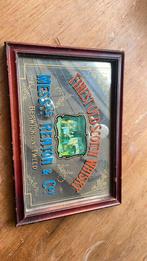 Brocante spiegel met tekst, Ophalen, Zo goed als nieuw, Hout, Minder dan 50 cm