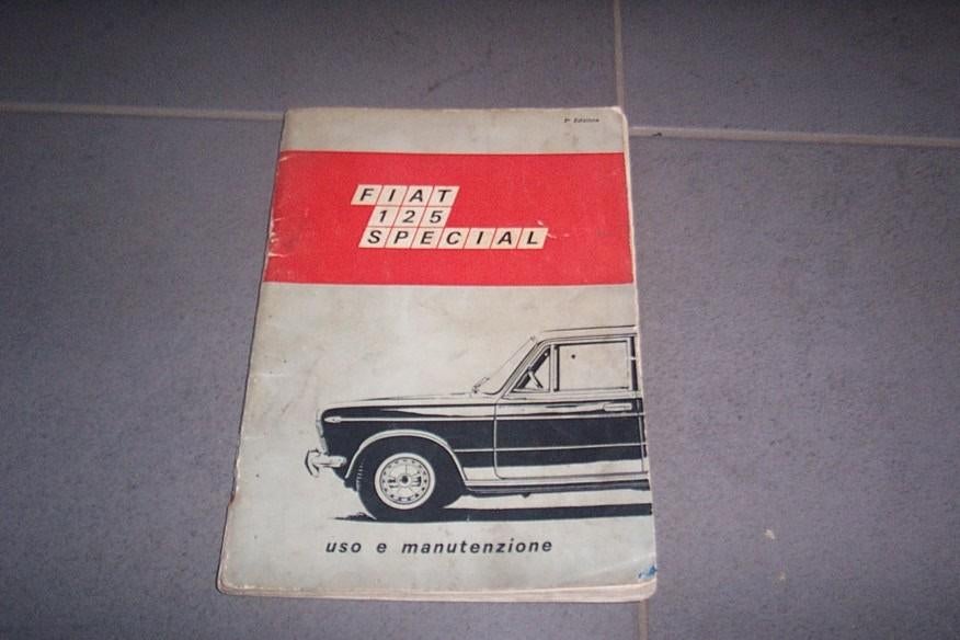 Gebruikershandleiding FIAT 125 special 1967/1972 (italiaans), Ophalen of Verzenden
