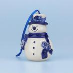 Delfts Blauw Sneeuwpop Kerst Ornament, Ophalen of Verzenden, Nieuw