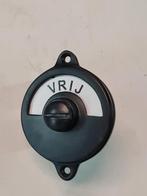 VRIJ + BEZET rozet, rond 61 mm, alleen buitendeel, Overige typen, Nieuw, Ophalen of Verzenden, Metaal